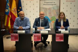Paco Gómez, Voro Soler y Rosa Peris - Acto PSOE Massamagrell